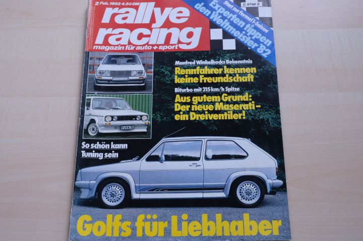 Deckblatt Rallye Racing (02/1982)